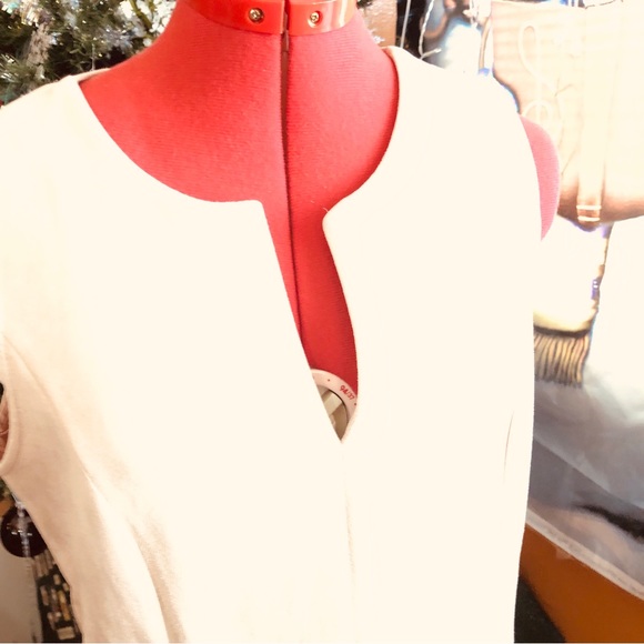 BBCBGMaxazria Faux Suede Flounce Blush Sleeveless Dress Size S - Picture 3 of 7